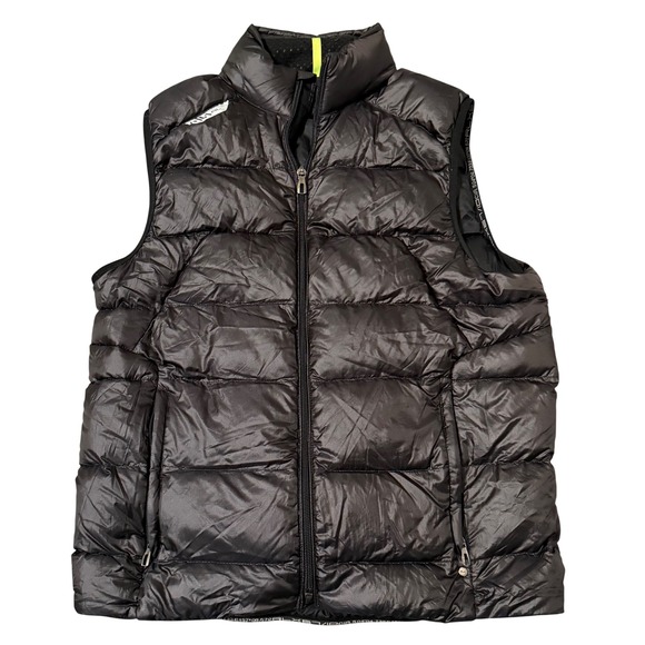 RLX Ralph Lauren Jackets & Blazers - RLX Ralph Lauren Puffer Vest Black Zip Pockets Down Fill Women's Size Small